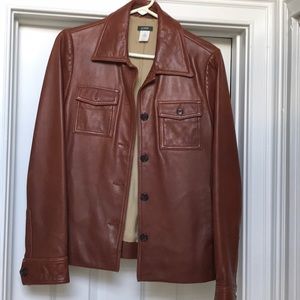 J Crew leather jacket